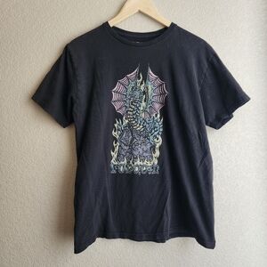Volcom Black Dragon Boys Short Sleeve Tee Size XL